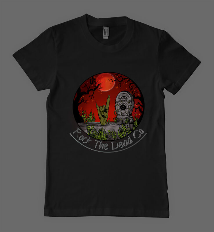 Horror rock T-shirt Design