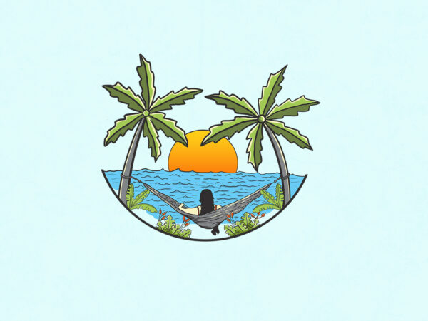 Summer paradise t-shirt design