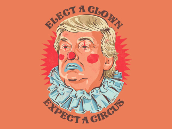 Clown t shirt vector file