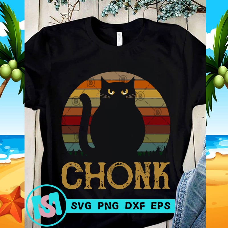 Chonk Cat SVG, Cat SVG, Vintage SVG, Digital Download ...