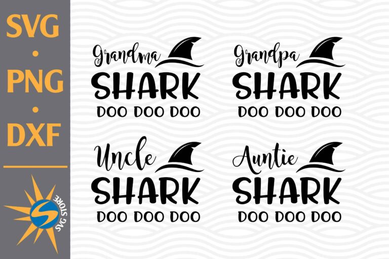 Download Baby Shark Family Png - Layered SVG Cut File