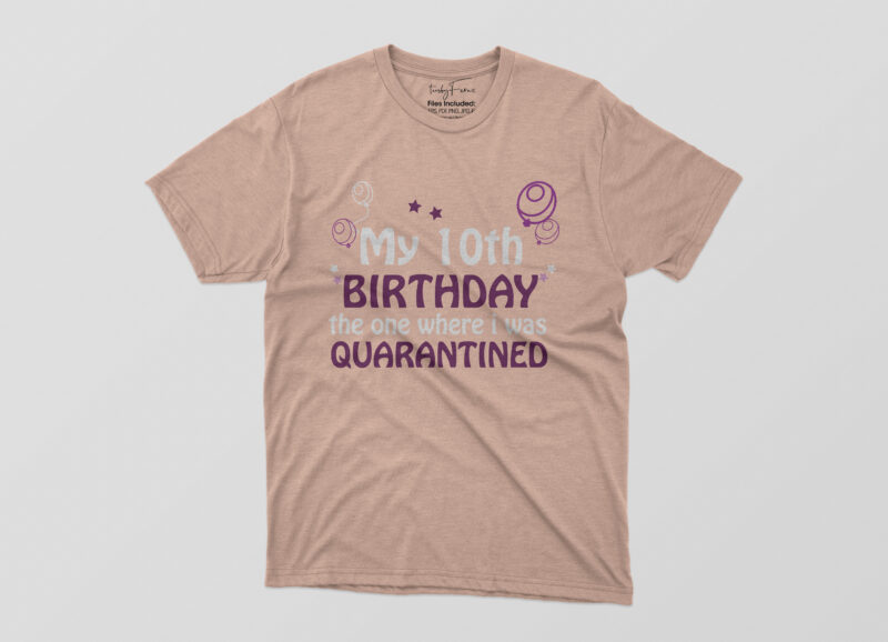 Pack of 10 Birthday Tshirt Design