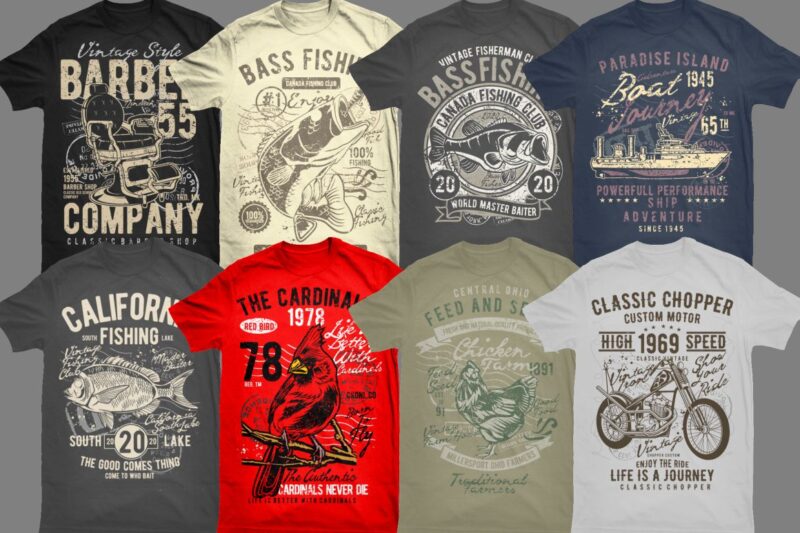 51 Vintage Tshirt Designs Bundle #3_2