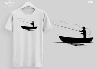 Boath Fishing SVG, Father’s Day SVG, Fishing Quote Cut File SVG, Reel Cool Dad svg, Clipart Digital File t shirt template