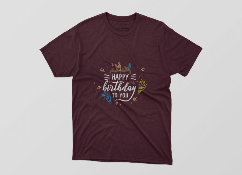 Pack of 10 Birthday Tshirt Design