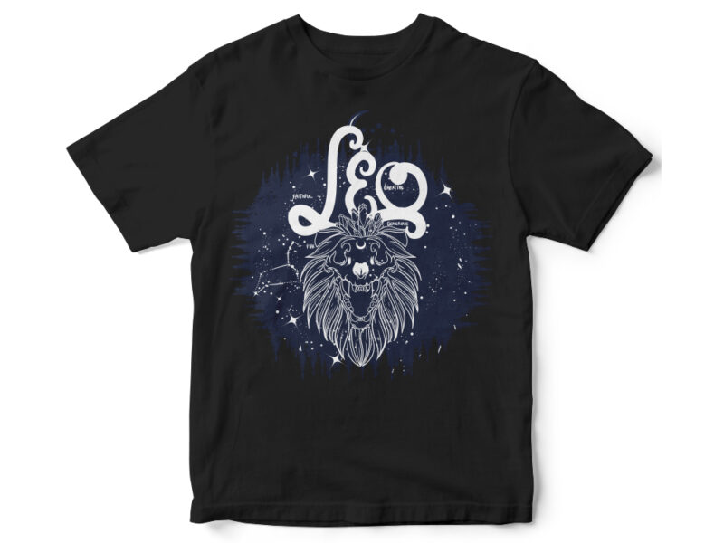 Zodiac Design bundles, Dark line space skull