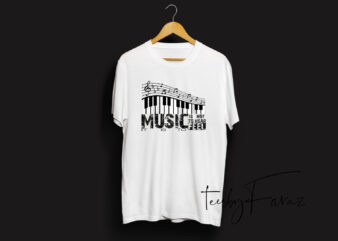 Music IS Not To Hear It IsTo Type T shirt Design