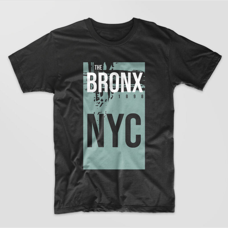 The Bronx NYC T-shirt Design. New York City T shirt Designs Graphic ...