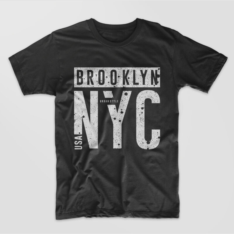 Brooklyn NYC T-shirt Design. New York City Urban Style T shirt Designs ...