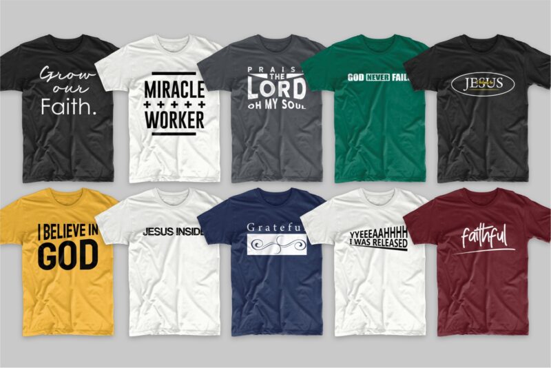 Download Christian t-shirt designs bundle, 219 Trendy religion t ...