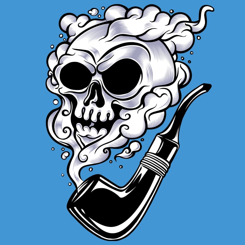 SMOKE SKULL - Buy t-shirt designs