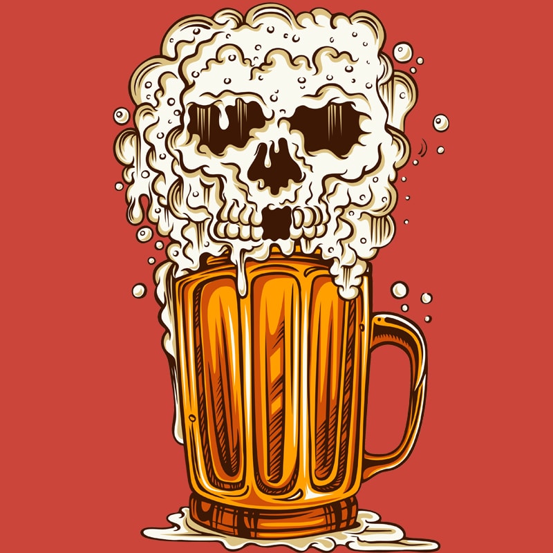 Beer Skull - Buy t-shirt designs