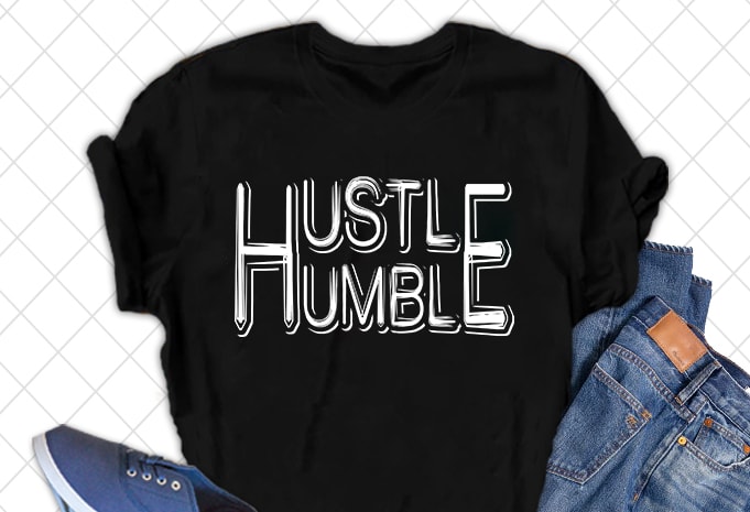 50 Best Selling Hustle T-shirt Design Bundle