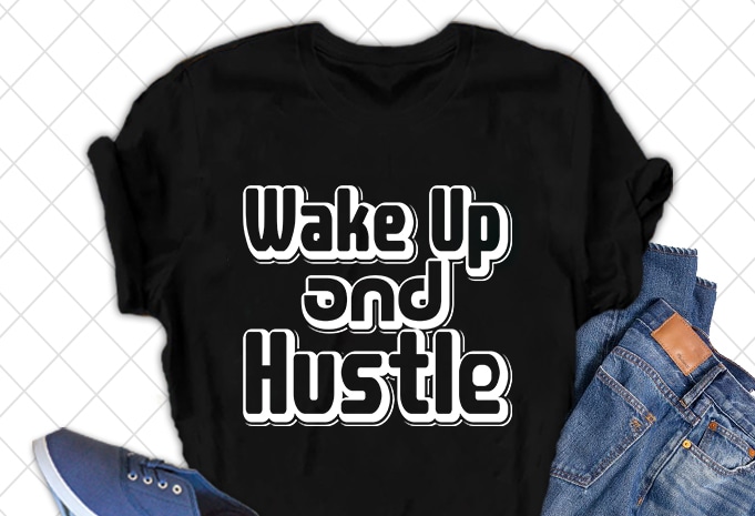 50 Best Selling Hustle T-shirt Design Bundle