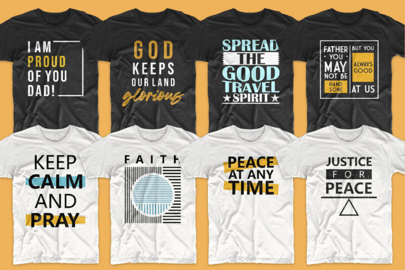 Quotes bundle t-shirt design. Motivational, inspirational, sayings ...