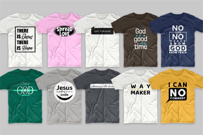 Download Christian t-shirt designs bundle, 219 Trendy religion t ...