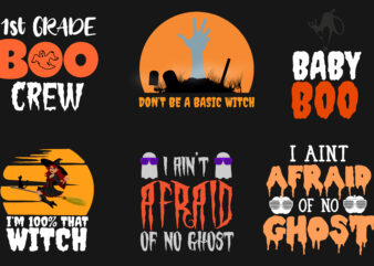 Download 6 Halloween Bundle Tshirt Design Buy T Shirt Designs