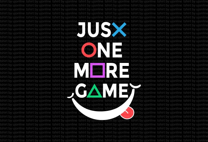 Gaming more. Just one more game. Just one more game картинка. Just one more game надпись. Just one more game плейстейшен картинка.