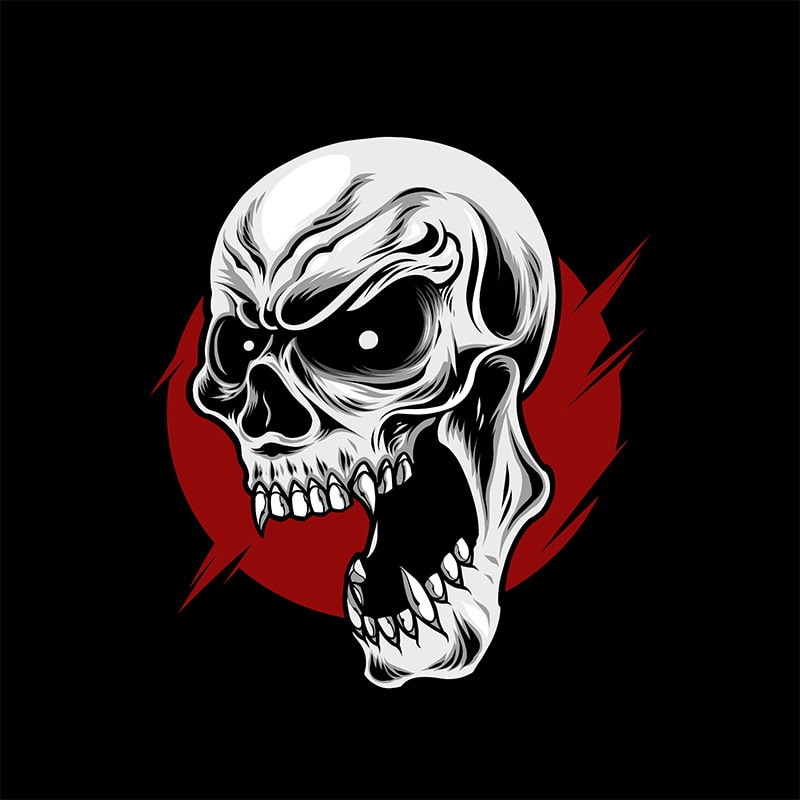 angry skull - Buy t-shirt designs