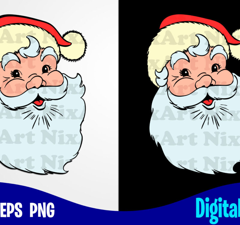 Download Santa Santa Face Svg Merry Christmas Svg Christmas Svg Funny Christmas Design Svg Eps Png Files For Cutting Machines And Print T Shirt Designs For Sale T Shirt Design Png