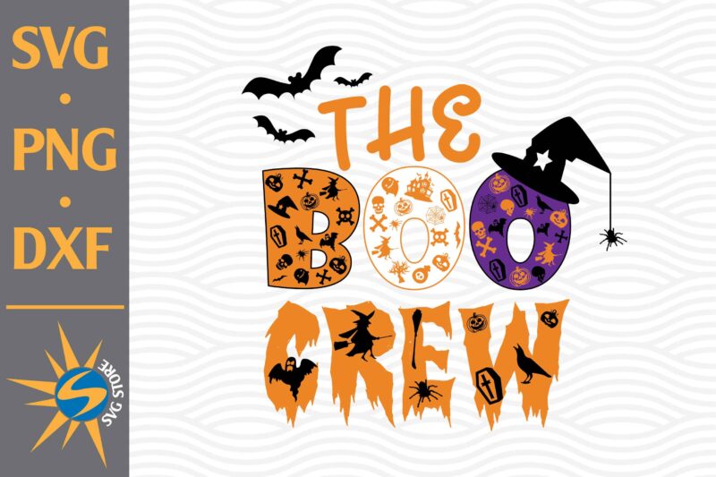 The Boo Crew SVG, PNG, DXF Digital Files - Buy t-shirt designs