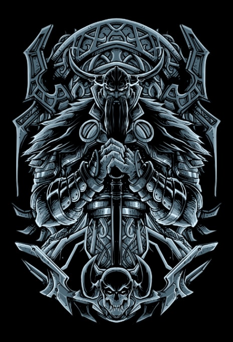 The Viking gods tshirt design - Buy t-shirt designs