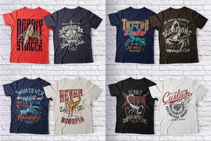 High Quality 104 T-shirt Designs Bundle - Buy t-shirt designs