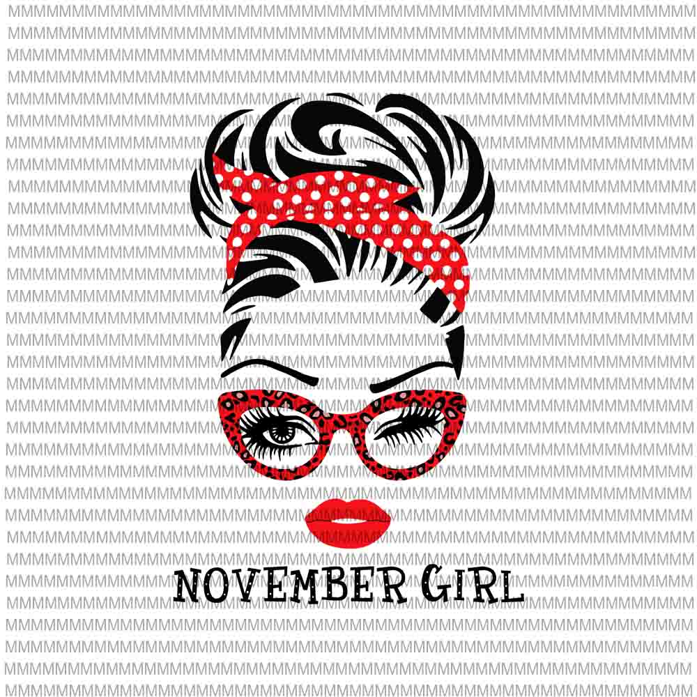 Download November girl svg, face eys svg, winked eye svg, September ...