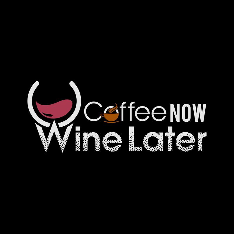 Download Coffee Now Wine Later Vector T Shirt Design Template Buy T Shirt Designs
