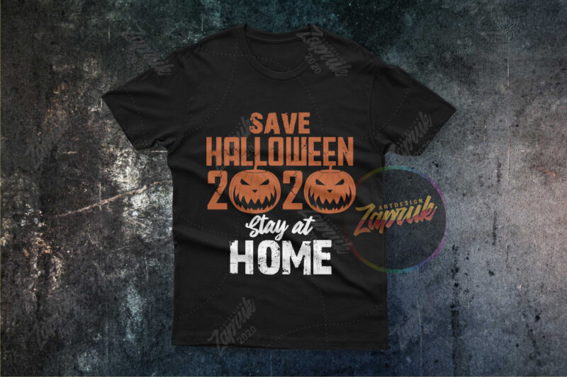 Save Halloween 2020 Stay at Home SVG PNG