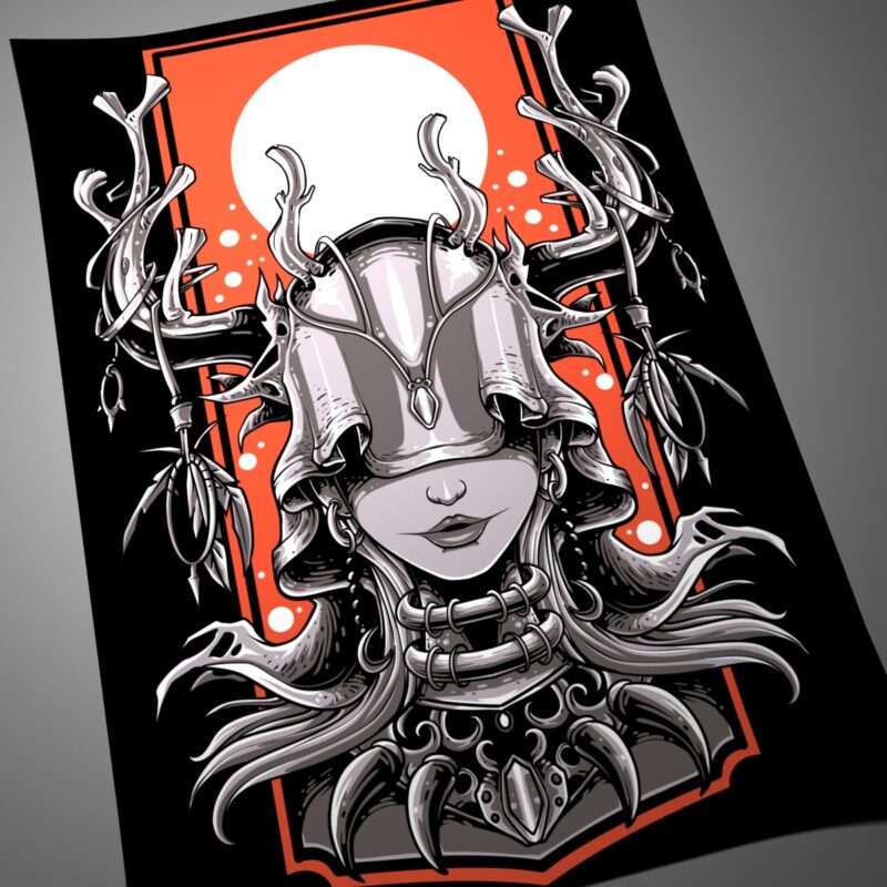 the witch tshirt design