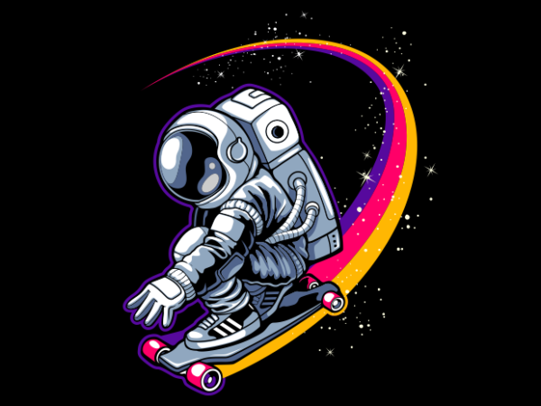 Astronaut with skateboard - Buy t-shirt designs