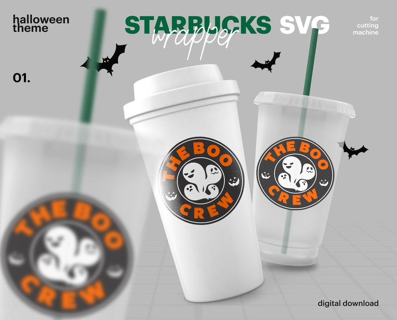 Download Logo And Wrap Halloween Starbucks SVG, Starbucks Reusable ...