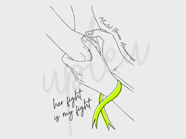 Line art mental illness svg, mental illness awareness svg, lime green ribbon svg, line art svg, fight cancer svg, awareness tshirt svg