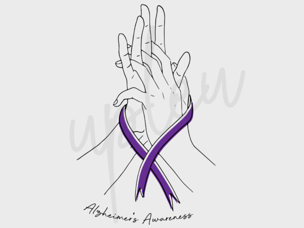 Line art alzheimer’s disease svg, alzheimer’s disease awareness svg, line art svg, purple ribbon svg, fight cancer svg, awareness tshirt