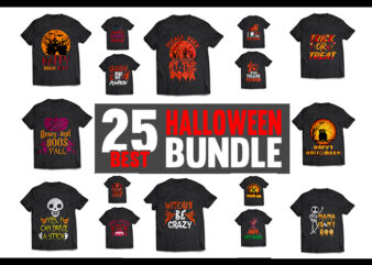 Halloween T-Shirt Design Bundle