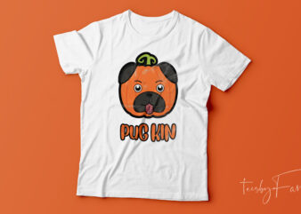 PUGKIN | Halloween Theme T shirt for Pug Lovers