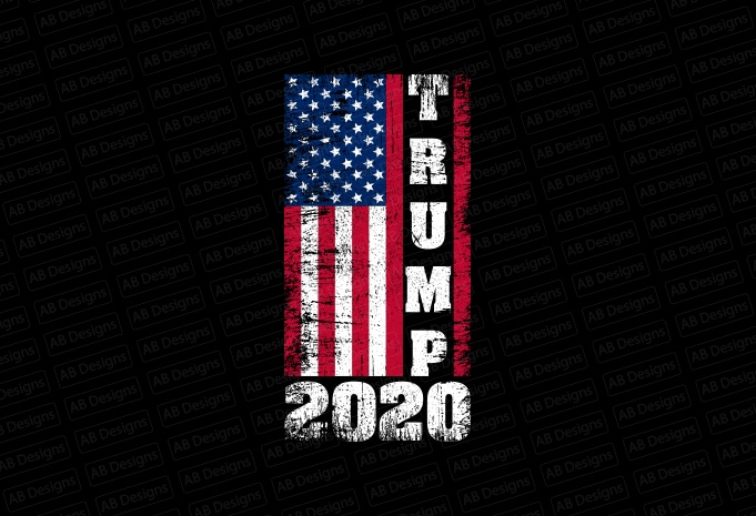 Trump 2020, American flag, USA flag, United state flag, USA trump flag T-Shirt Design