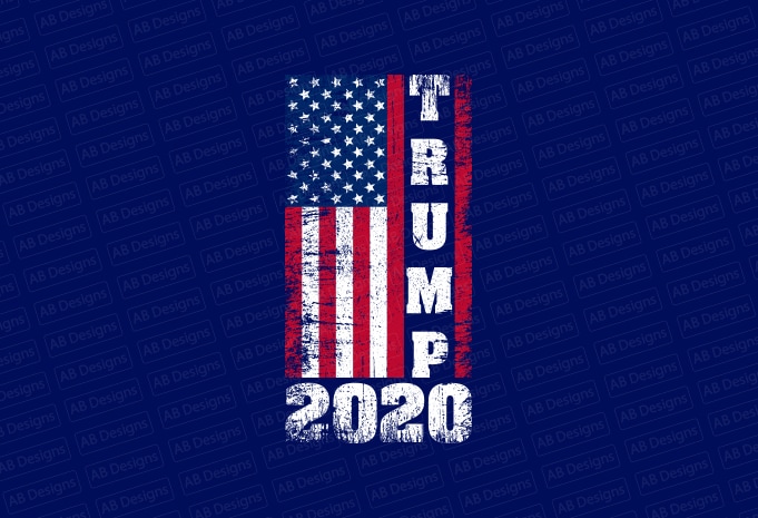 Trump 2020, American flag, USA flag, United state flag, USA trump flag T-Shirt Design