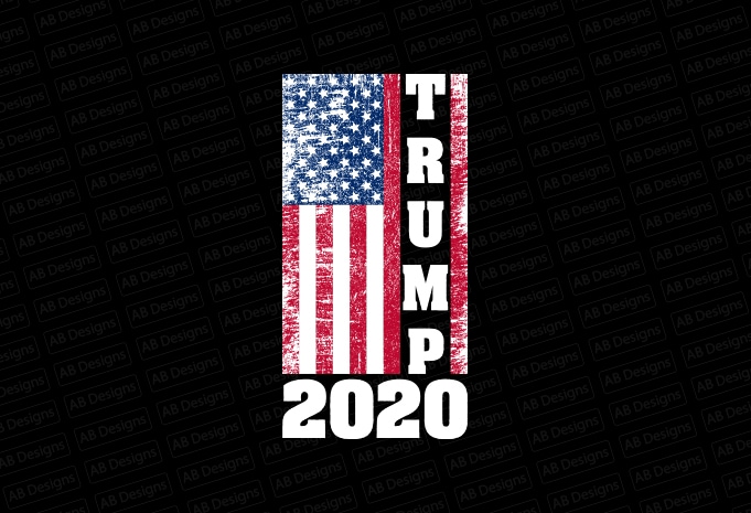 Trump 2020, American flag, USA flag, United state flag, USA trump flag T-Shirt Design