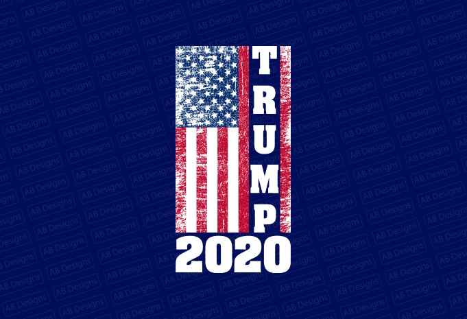 Trump 2020, American flag, USA flag, United state flag, USA trump flag T-Shirt Design