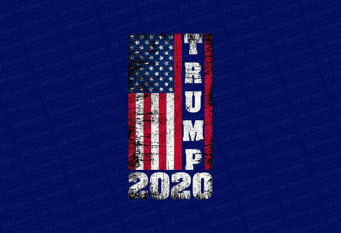 Trump 2020, American flag, USA flag, United state flag, USA trump flag T-Shirt Design