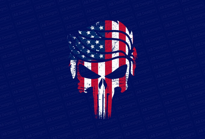 Donald trump american flag skull, American flag, USA flag, United state flag, USA trump flag T-Shirt Design