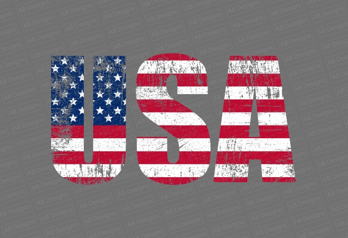 USA Flag, American flag, USA flag, United state flag, USA trump flag T-Shirt Design
