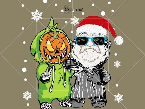 Download Santa In Sunglasses Wearing Vector Pumpkin And Santa Christmas Svg Pumpkin Horror And Santa Christmas Svg 3D SVG Files Ideas | SVG, Paper Crafts, SVG File