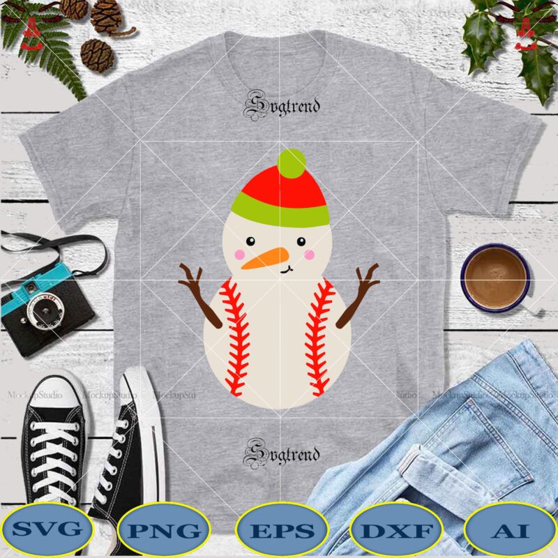 Download Baseball Snowman Svg Snowman Svg Snowman Vector Funny Baseball Snowman Vector Merry Christmas Svg Christmas Svg