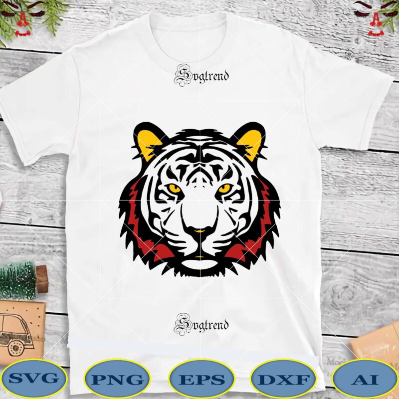 Tiger Face White Svg Tiger Svg Tiger Vector Tiger Logo Tiger Png Tiger Face Svg Tiger