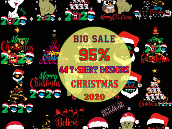 44 christmas t shirt designs bundles svg, bundles christmas, christmas vector, merry christmas 2020 svg, merry christmas vector, merry christmas svg, christmas svg, winter svg, flying santa svg, noel scene