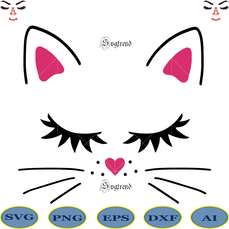 Free Free 168 Cute Cat Face Svg Free SVG PNG EPS DXF File