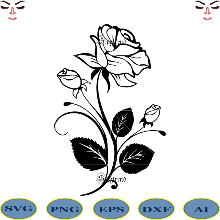 Download Rose svg, roses vector, roses logo, roses vine flower svg, rose file for cutting svg, flower svg ...